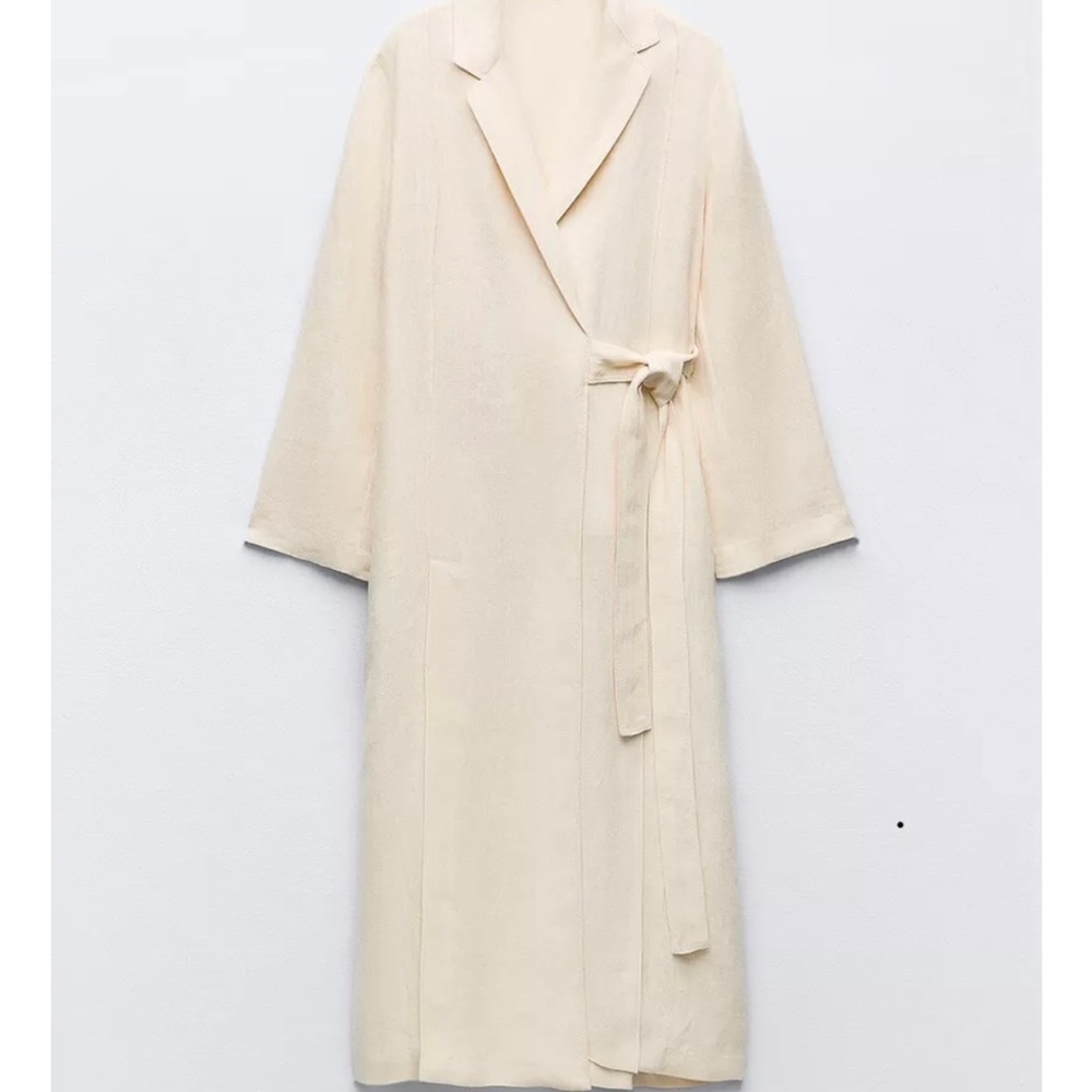 ISO - WANTED - Zara Vented Linen Coat Size Large
